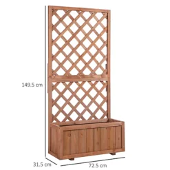 Outsunny Flower Stand Plant Shelf Outdoor Pine Trough Planter Climbing Plants 8 Outsunny Flower Stand Plant Shelf Outdoor Pine Trough Planter Climbing Plants -Draper Tool Shop outsunny flower stand plant shelf outdoor pine trough planter climbing plants5055974852426 03c MP
