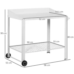 Outsunny Metal Potting Bench Garden Planting Table Push Cart W/ Wheel, Hanger 8 Outsunny Metal Potting Bench Garden Planting Table Push Cart W/ Wheel, Hanger -Draper Tool Shop outsunny metal potting bench garden planting table push cart w wheel hanger5056029895726 03c MP