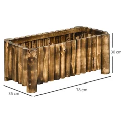 Outsunny Raised Flower Bed Wooden Rectangular Planter Container Box Wood 4 Feet Natural -Draper Tool Shop outsunny raised flower bed wooden rectangular planter container box wood 4 feet natural5055974875838 03c MP