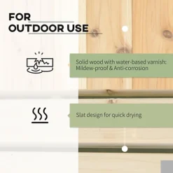 Outsunny Wooden Garden Planter & Bench Combination Raised Bed Natural -Draper Tool Shop outsunny wooden garden planter bench combination raised bed natural5056399118487 06c MP