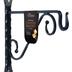 Pack Of 2 Heavy Duty Handcrafted Metal 35cm Black Twisted Wall Bracket Hook For Hanging Basket Planter Bird Feeder 8 Pack Of 2 Heavy Duty Handcrafted Metal 35cm Black Twisted Wall Bracket Hook For Hanging Basket Planter Bird Feeder -Draper Tool Shop pack of 2 heavy duty handcrafted metal 35cm black twisted wall bracket hook for hanging basket planter bird feeder5060559856904 03c MP