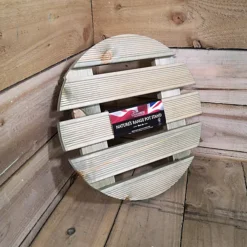 Pack Of 2 Heavy Duty Round Wood Garden Patio Plant Flower Pot Stand Caddy Trolley Dolly On Strong Metal Castor Wheels 40cm -Draper Tool Shop pack of 2 heavy duty round wood garden patio plant flower pot stand caddy trolley dolly on strong metal castor wheels 40cm5060559856928 04c MP