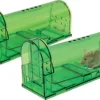 Pack Of 2 Indoor Outdoor Small Humane Mice Mouse Rat Rodent Trap Catcher Cage