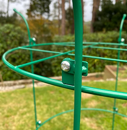 Pack Of 3 Peony Circular Metal Plant Supports (90cm) 4 Pack Of 3 Peony Circular Metal Plant Supports (90cm) - Image 2