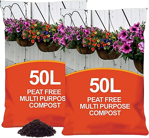 Peat Free Nutrient Rich All Purpose Compost - 100L 3 Peat Free Nutrient Rich All Purpose Compost - 100L