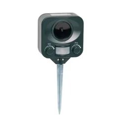 Pestbye Solar Powered Cat Repellent Waterproof Ultrasonic Repeller Cat Scarer With Ground Stake