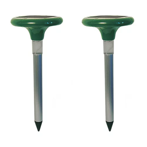 Pestbye Twinpack Advanced Ultrasonic Solar Mole Deterrent & Repeller With LED Light 3 Pestbye Twinpack Advanced Ultrasonic Solar Mole Deterrent & Repeller With LED Light