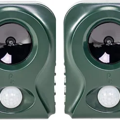 Pestbye Twinpack Battery Operated Cat Repellent V2 Ultrasonic Cat Scarer With HyperResonance Frequency