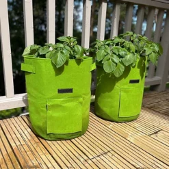 Potato Planter Grow Bags 37 Litre (Set Of 4) Non - Woven Aeration Fabric Pots -Draper Tool Shop potato planter grow bags 37 litre set of 4 non woven aeration fabric pots5055031302161 03c MP