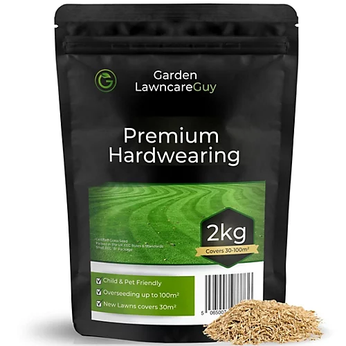 Premium Hard Wearing Grass Seed 2kg (30-100m²) 3 Premium Hard Wearing Grass Seed 2kg (30-100m²)
