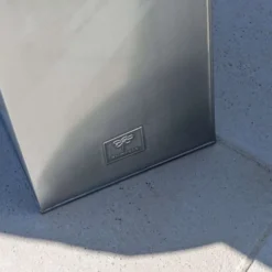 Primrose Zinc Galvanised Tall Rectangular Cube Planter Plant Pot In Silver 75cm X 32cm -Draper Tool Shop primrose zinc galvanised tall rectangular cube planter plant pot in silver 75cm x 32cm5055372348514 04c MP