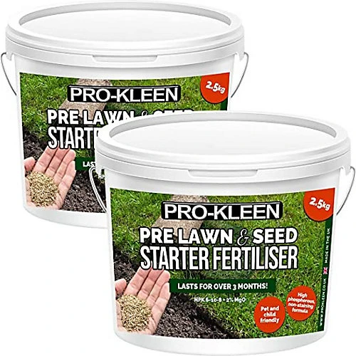 Pro-Kleen Pre Lawn & Seed Starter Fertiliser - Phosphorus Rich Formula With Nitrogen, Potassium & Magnesium Oxide 5kg 3 Pro-Kleen Pre Lawn & Seed Starter Fertiliser - Phosphorus Rich Formula With Nitrogen, Potassium & Magnesium Oxide 5kg