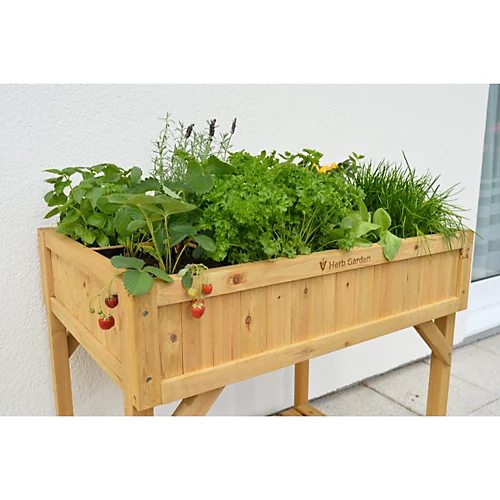 Raised Garden Bed Planter - Herb Garden - Natural (FSC 100%) 6 Raised Garden Bed Planter - Herb Garden - Natural (FSC 100%) - Image 4