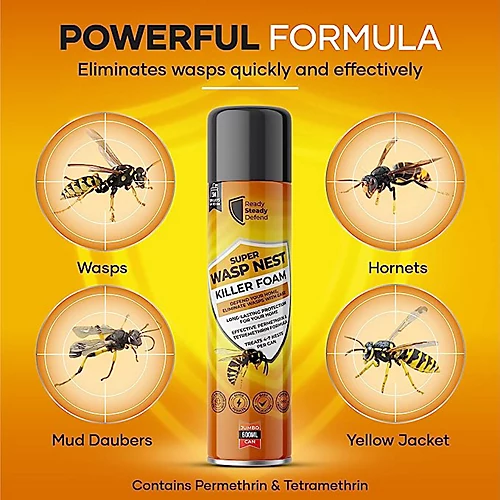 Ready Steady Defend Wasp Nest Killer Foam. Defend Your Home, Eliminate Wasps With Ease 4 Ready Steady Defend Wasp Nest Killer Foam. Defend Your Home, Eliminate Wasps With Ease - Image 2
