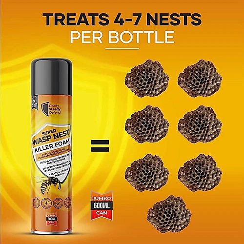 Ready Steady Defend Wasp Nest Killer Foam. Defend Your Home, Eliminate Wasps With Ease 5 Ready Steady Defend Wasp Nest Killer Foam. Defend Your Home, Eliminate Wasps With Ease - Image 3