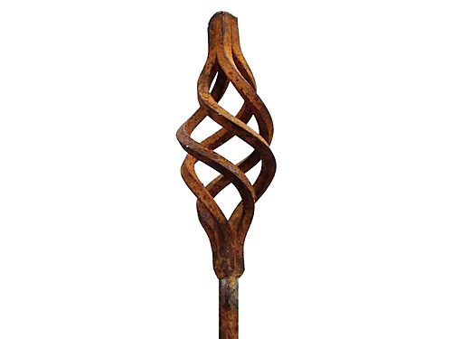 Rusty Metal Spiral Garden Stake 3 Rusty Metal Spiral Garden Stake