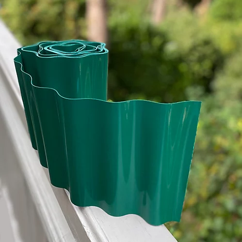 Set Of 12 Green Plastic Garden Lawn Edging (9m X 15cm Roll) 6 Set Of 12 Green Plastic Garden Lawn Edging (9m X 15cm Roll) - Image 4
