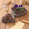 Set Of 2 Heart Shaped Summer Outdoor Garden Planter Trays 1 Set Of 2 Heart Shaped Summer Outdoor Garden Planter Trays -Draper Tool Shop set of 2 heart shaped summer outdoor garden planter trays5060964607580 01c MP