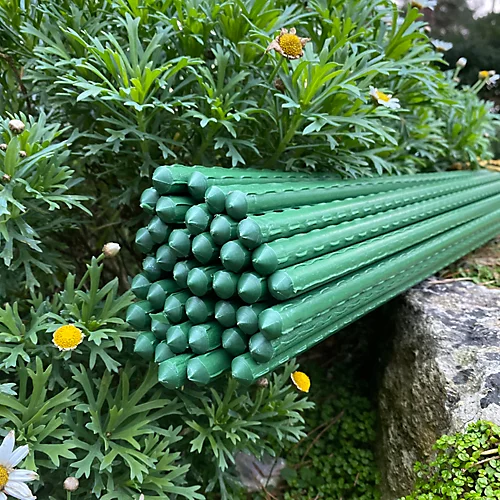 Set Of 40 Plastic Coated Metal Plant Support Sticks (120cm) 4 Set Of 40 Plastic Coated Metal Plant Support Sticks (120cm) - Image 2