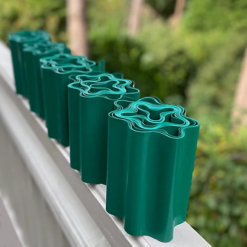 Set Of 5 Green Plastic Garden Lawn Edging (9m X 15cm Roll) 3 Set Of 5 Green Plastic Garden Lawn Edging (9m X 15cm Roll)