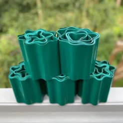Set Of 5 Green Plastic Garden Lawn Edging (9m X 15cm Roll) 7 Set Of 5 Green Plastic Garden Lawn Edging (9m X 15cm Roll) -Draper Tool Shop set of 5 green plastic garden lawn edging 9m x 15cm roll 5056589500207 02c MP