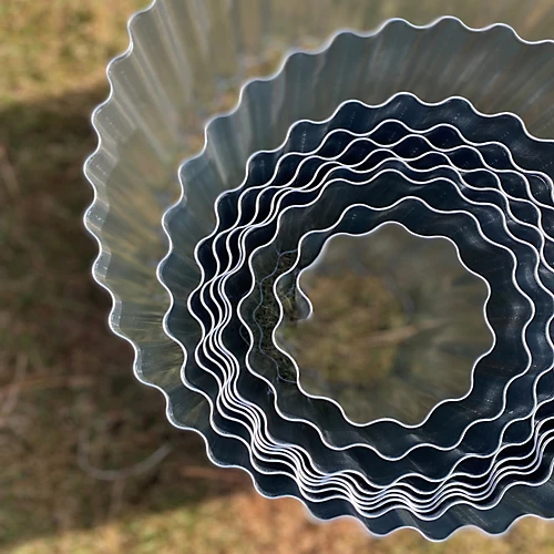 Set Of 6 Galvanised Steel Lawn Edging Rolls (16.5cm X 5m) 4 Set Of 6 Galvanised Steel Lawn Edging Rolls (16.5cm X 5m) - Image 2