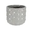 Shiny Grey Ceramic Pineapple Indoor Plant Pot. H12.6 Cm. -Draper Tool Shop shiny grey ceramic pineapple indoor plant pot h12 6 cm 5056519204953 01c MP