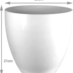 Simpa 2PC Avant-Garde White Gloss Plastic Planter 23cm (Dia). 5 Simpa 2PC Avant-Garde White Gloss Plastic Planter 23cm (Dia). -Draper Tool Shop simpa 2pc avant garde white gloss plastic planter 23cm dia 5059331201278 03c MP
