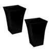 Simpa 2PC Black Large Milano Plastic Planters. -Draper Tool Shop simpa 2pc black large milano plastic planters 5059331201704 01c MP