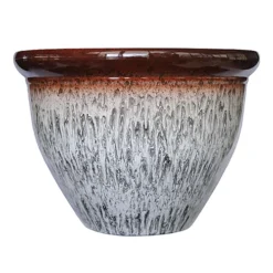 Simpa 2PC Grey Drip Glaze Effect Plastic Planters 39.5cm (Dia) 5 Simpa 2PC Grey Drip Glaze Effect Plastic Planters 39.5cm (Dia) -Draper Tool Shop simpa 2pc grey drip glaze effect plastic planters 39 5cm dia 5059331209441 02c MP