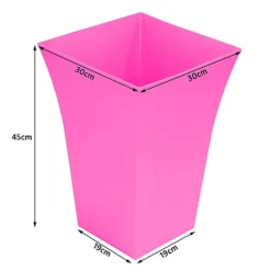 Simpa 2PC Pink Large Milano Plastic Planters. -Draper Tool Shop simpa 2pc pink large milano plastic planters 5059331201735 03c MP