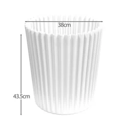 Simpa 2PC XL White Wave Plastic Planters. -Draper Tool Shop simpa 2pc xl white wave plastic planters 5059331202275 03c MP