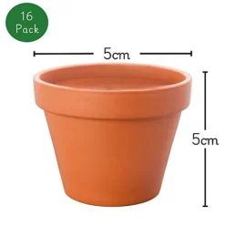 Small Terracotta Plant Pots - (5cm, 16 Pots) Mini Terracotta Plant For Flowers, Herb Planters, Seeds And Decor 8 Small Terracotta Plant Pots - (5cm, 16 Pots) Mini Terracotta Plant For Flowers, Herb Planters, Seeds And Decor -Draper Tool Shop small terracotta plant pots 5cm 16 pots mini terracotta plant for flowers herb planters seeds and decor5060766071114 03c MP