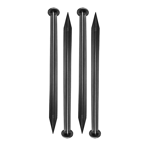 Spudulica 4 Pieces/3 Metres Flexible Garden Edging Black 45mm Height + Pins 4 Spudulica 4 Pieces/3 Metres Flexible Garden Edging Black 45mm Height + Pins - Image 2