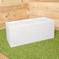 Stone Coloured Slate Effect Trough Garden Planter 60cm W X 25.5cm H X 25cm D 8 Stone Coloured Slate Effect Trough Garden Planter 60cm W X 25.5cm H X 25cm D -Draper Tool Shop stone coloured slate effect trough garden planter 60cm w x 25 5cm h x 25cm d5060559859837 03c MP
