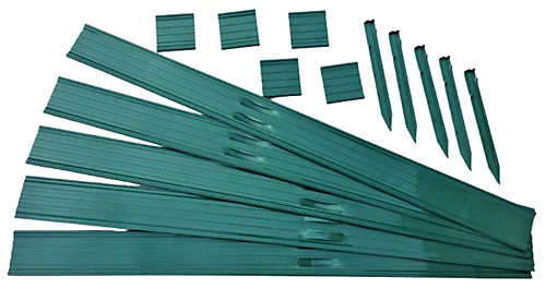 Swift Edge Garden Edging - Lawns, Borders, Pathways, Plots, Flowerbeds, Landscaping - Aluminium 100mm Tall - 12m Pack - Green 5 Swift Edge Garden Edging - Lawns, Borders, Pathways, Plots, Flowerbeds, Landscaping - Aluminium 100mm Tall - 12m Pack - Green - Image 3