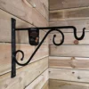 Tom Chambers Heavy Duty Handcrafted Metal 35cm Black Twisted Wall Bracket Hook For Garden Patio Hanging Basket Planter Bird Feeder -Draper Tool Shop tom chambers heavy duty handcrafted metal 35cm black twisted wall bracket hook for garden patio hanging basket planter bird feeder5060559856775 01c MP