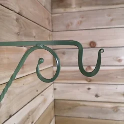 Tom Chambers Heavy Duty Handcrafted Metal 35cm Sage Green Twisted Wall Bracket Hook For Hanging Basket Planter Bird Feeder -Draper Tool Shop tom chambers heavy duty handcrafted metal 35cm sage green twisted wall bracket hook for hanging basket planter bird feeder5060559856768 04c MP