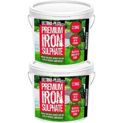 ULTIMA-PLUS XP Premium Iron Sulphate - Greens Grass And Hardens Turf Makes Up To 1000L & Covers Up To 1000m2(5kg)
