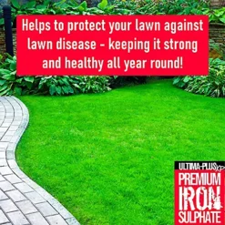 ULTIMA-PLUS XP Premium Iron Sulphate - Greens Grass And Hardens Turf Makes Up To 1000L & Covers Up To 1000m2(7.5kg) -Draper Tool Shop ultima plus xp premium iron sulphate greens grass and hardens turf makes up to 1000l covers up to 1000m2 7 5kg 5056411323493 03c MP