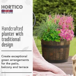 Value Set Of 2 HORTICO Upcycled Oak Round Tub Wooden Planter For Garden, Outdoor Plant Pot Made In The UK D40 H30 Cm, 37.7L 9 Value Set Of 2 HORTICO Upcycled Oak Round Tub Wooden Planter For Garden, Outdoor Plant Pot Made In The UK D40 H30 Cm, 37.7L -Draper Tool Shop value set of 2 hortico upcycled oak round tub wooden planter for garden outdoor plant pot made in the uk d40 h30 cm 37 7l5060874795070 02c MP