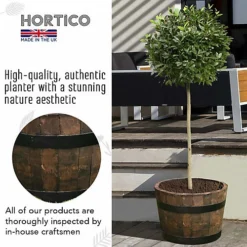 Value Set Of 2 HORTICO Upcycled Oak Round Tub Wooden Planter For Garden, Outdoor Plant Pot Made In The UK D40 H30 Cm, 37.7L 7 Value Set Of 2 HORTICO Upcycled Oak Round Tub Wooden Planter For Garden, Outdoor Plant Pot Made In The UK D40 H30 Cm, 37.7L -Draper Tool Shop value set of 2 hortico upcycled oak round tub wooden planter for garden outdoor plant pot made in the uk d40 h30 cm 37 7l5060874795070 03c MP