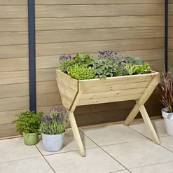 Verve 930mmx690mm Wood Rectangular Raised Bed Kit 0.64m² -Draper Tool Shop verve 930mmx690mm wood rectangular raised bed kit 0 64m 5059340329628 03i