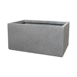 Verve Abava Grey Terrazzo Rectangular Planter