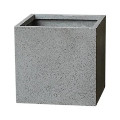 Verve Abava Grey Terrazzo Square Planter