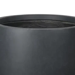 Verve Ammer Dark Grey Fibreclay Circular Plant Pot (Dia)42cm -Draper Tool Shop verve ammer dark grey fibreclay circular plant pot dia 42cm5059340327655 36c