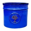 Verve Barcău Blue Ceramic Round Plant Pot (Dia)30cm -Draper Tool Shop verve barcau blue ceramic round plant pot dia 30cm5059340327730 02c