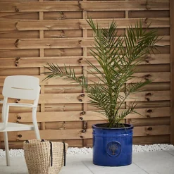 Verve Barcău Blue Ceramic Round Plant Pot (Dia)38cm -Draper Tool Shop verve barcau blue ceramic round plant pot dia 38cm5059340327716 01i