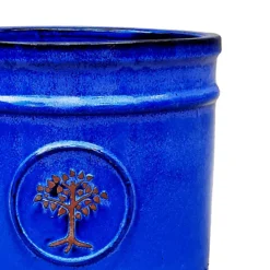 Verve Barcău Blue Ceramic Round Plant Pot (Dia)38cm -Draper Tool Shop verve barcau blue ceramic round plant pot dia 38cm5059340327716 36c