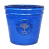 Verve Barcău Blue Ceramic Round Plant Pot (Dia)40cm